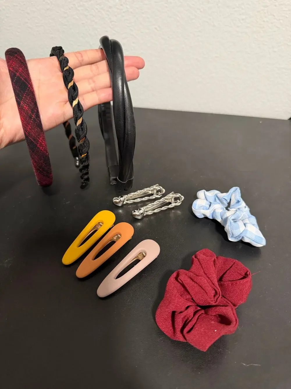 Mixed Hair Accessories Bundle (9 Pieces) | Cider Headband & Clips Included